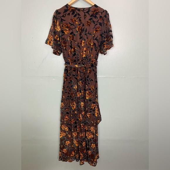 Baltic Born Uma Velvet Maxi Dress Clove & Amber Floral Large - Picture 6 of 7